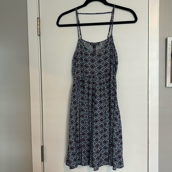 Express Blue and Purple Dress - Picture 2 of 7
